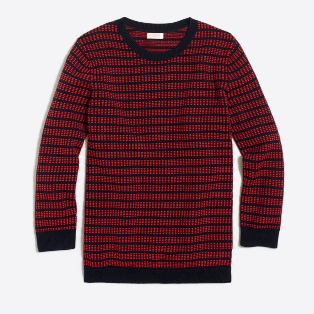 🆕NWT J. Crew dot dash sweater SZ S